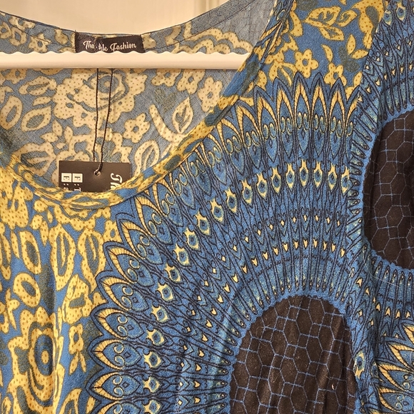 NWT | Flattering Lightweight Blue Dress - Picture 7 of 7